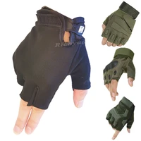 hot sale army mens tactical motorcycle gloves outdoor sports half finger military combat anti slip protective fingerless gloves