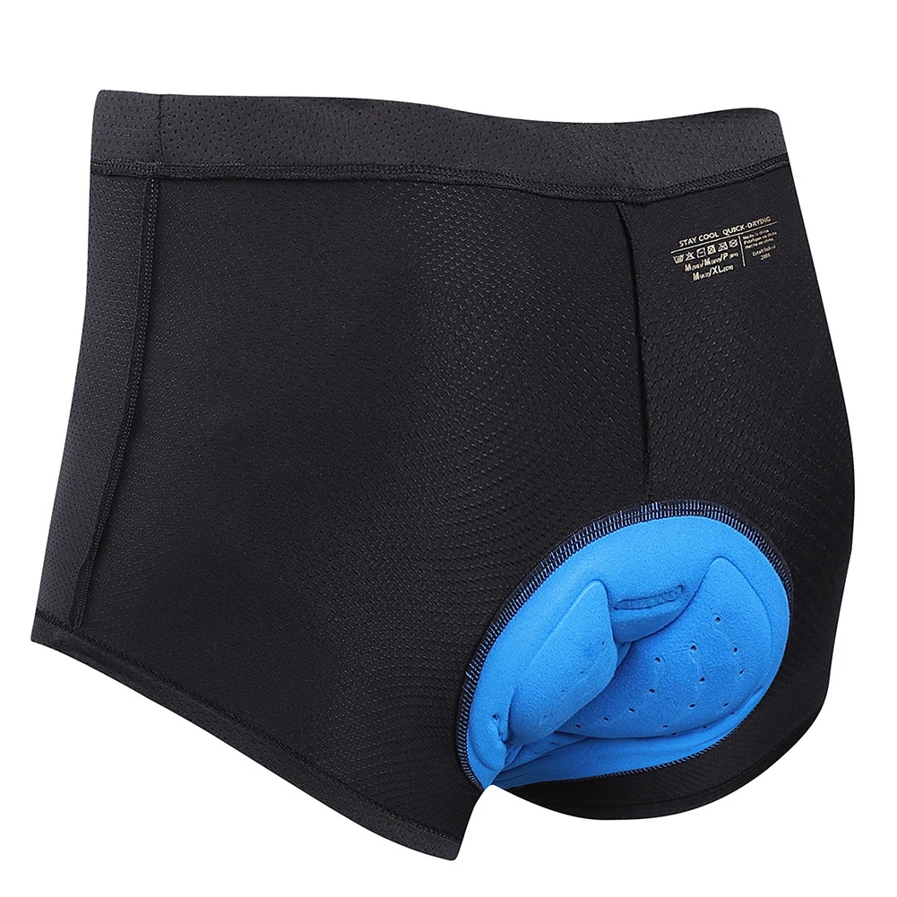 

Men Cycling Undershorts Padded Cycle Underwear 3D Padded Bicycle Shorts Anti-Slip Breathable Adsorbent for Men Black