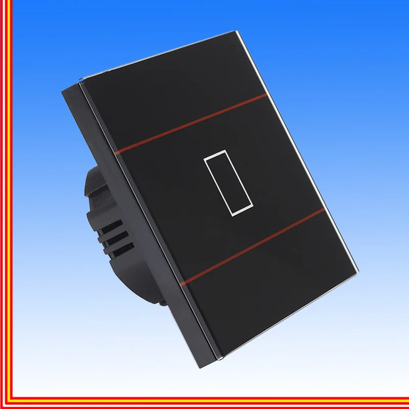 Сенсорный выключатель, стандарт ЕС, белый/золотой/Черный Кристалл, стеклянная панель, сенсорный выключатель, Ac220v, настенный светильник ЕС, сенсорный экран