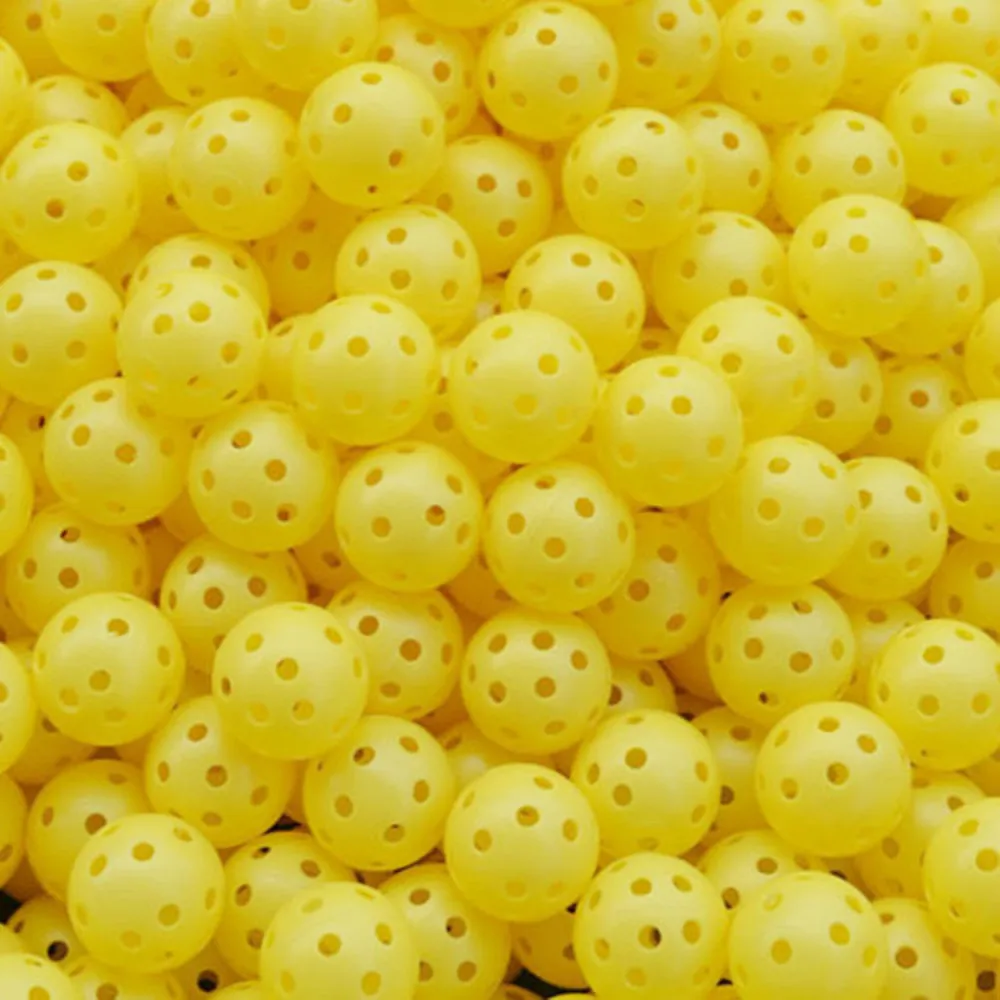 

50Pcs Portable Golf Practice Training Sports Balls Whiffle Airflow Hollow for Pre-game Warm Ups Lightweight Durable Golf Ball