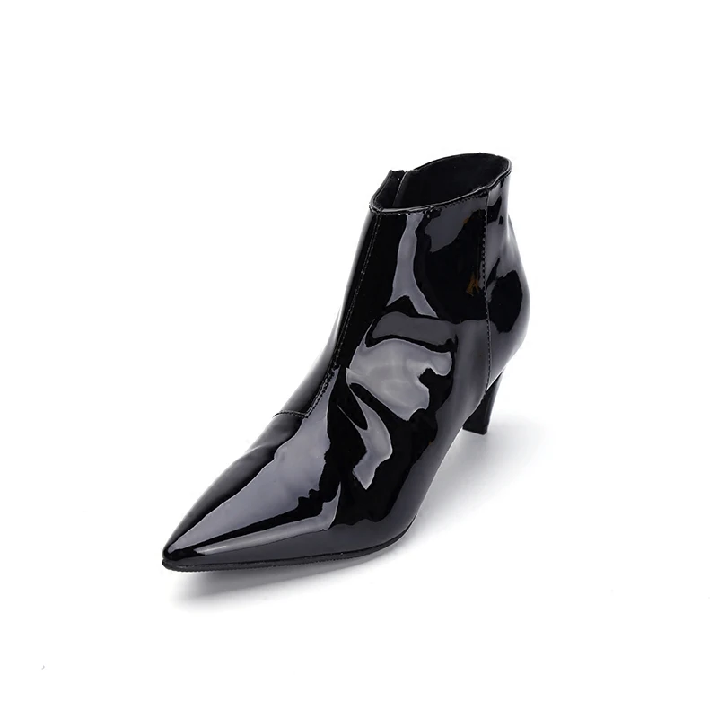 Осенне зимняя женская обувь на высоком каблуке женские туфли лодочки Модные