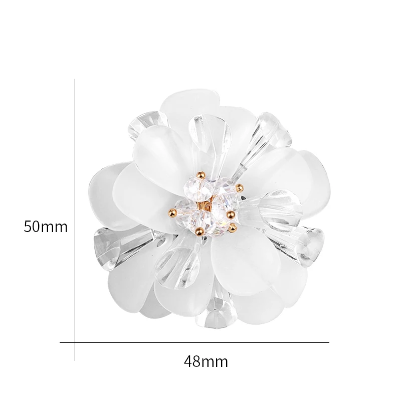 MIEG Brand Assorted Kinds of White Flower Plastic Brooch Pins For Suit Dress | Украшения и аксессуары