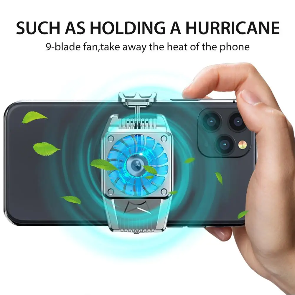 

Universal Mobile Phone Radiator Gaming Phone Cooler Adjustable Portable Fan Holder Heat Sink For iPhone Samsung Huawei Xiaomi