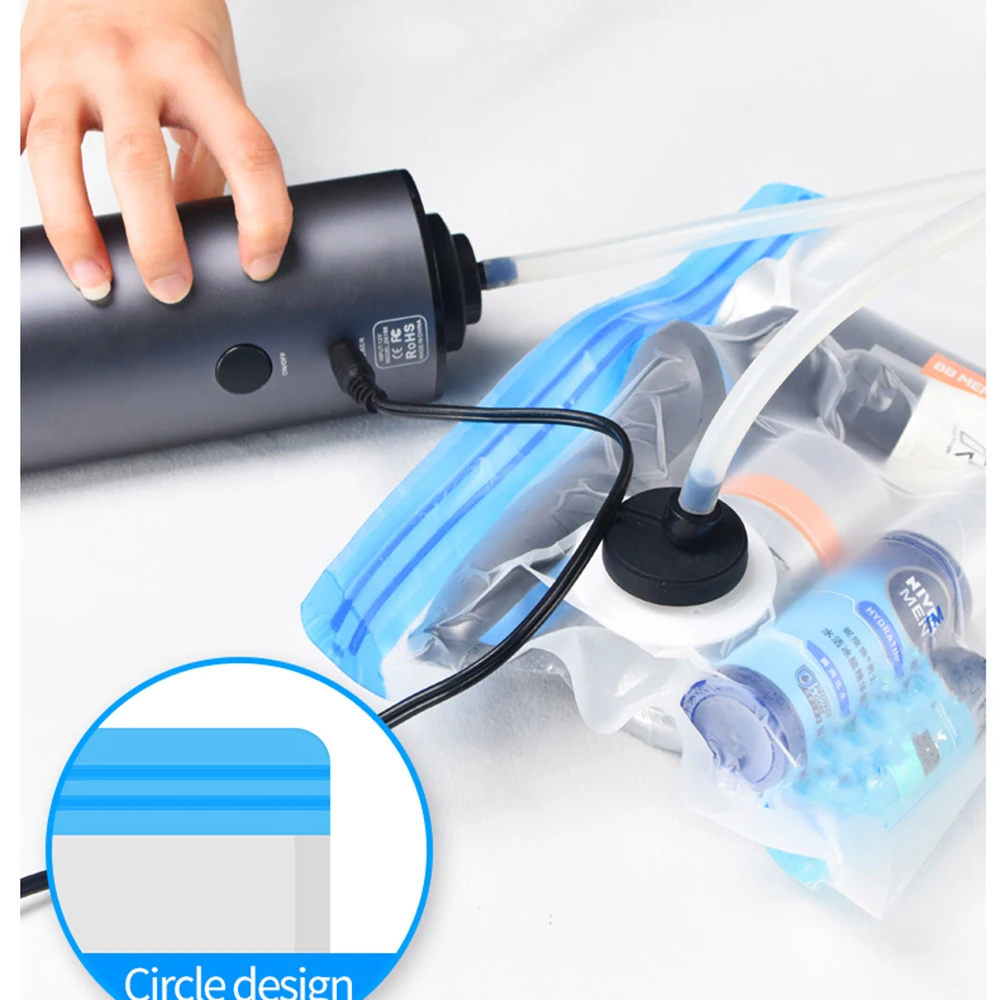 Бытовой дорожный мини портативный Перезаряжаемый Электрический вакуумный насос