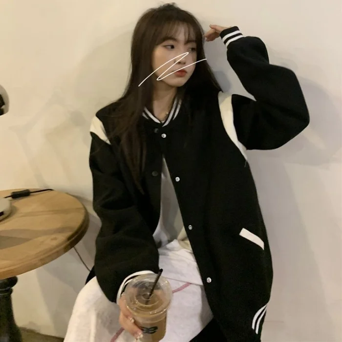 Женское однобортное пальто в стиле ретро Свободный Топ без застежек с длинными