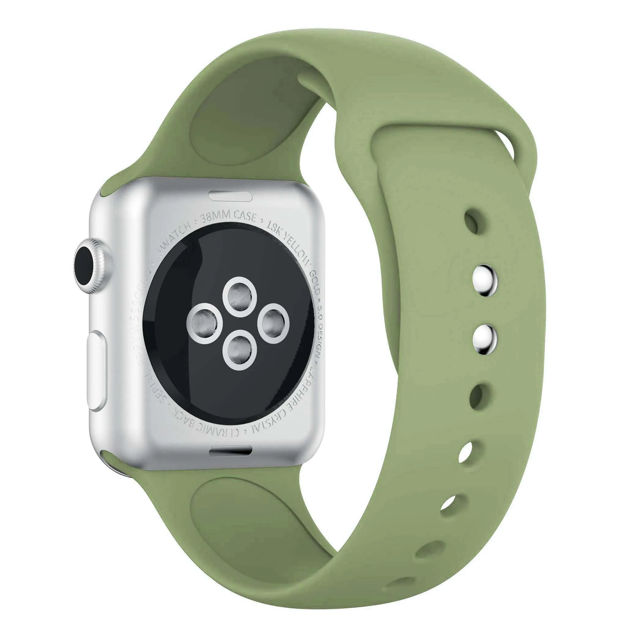 grass green Мягкая силиконовая лента для Apple watch 5 4 3 2 1 ремешок 42 мм 38 мм сменный ремешок для браслета ремешок для часов 44 мм для iwatch 4 3 2 1 40 мм ремешок - Цвет ремешка: grass green