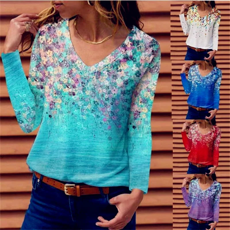 

Женская Винтажная футболка с длинным рукавом, большие размеры