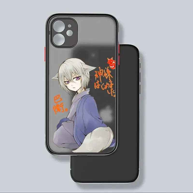 

anime Kamisama Hajimemashita Tomoe Phone Case black matte transparent For iPhone 7 8 x xs xr 11 12 pro plus mini max Clear Funda