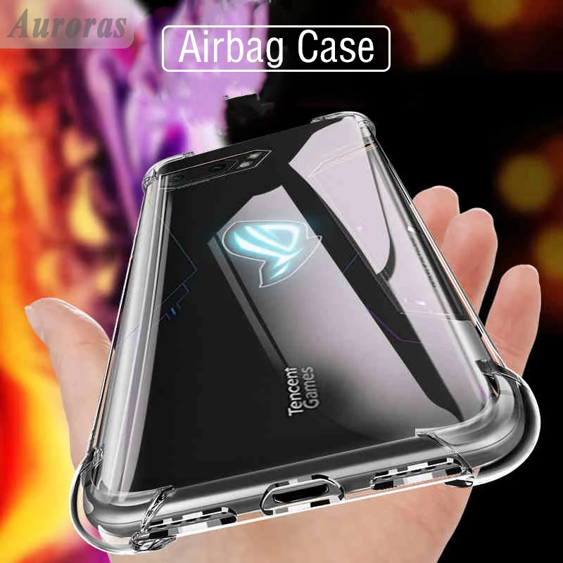 Чехол Auroras для ASUS ROG Phone 2 мягкий силиконовый роскошный прозрачный защитный чехол