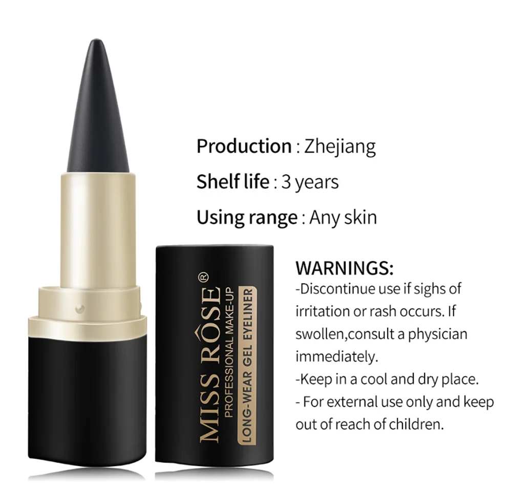 Мерная жидкая подводка для глаз в виде трубки золотые средние пучки