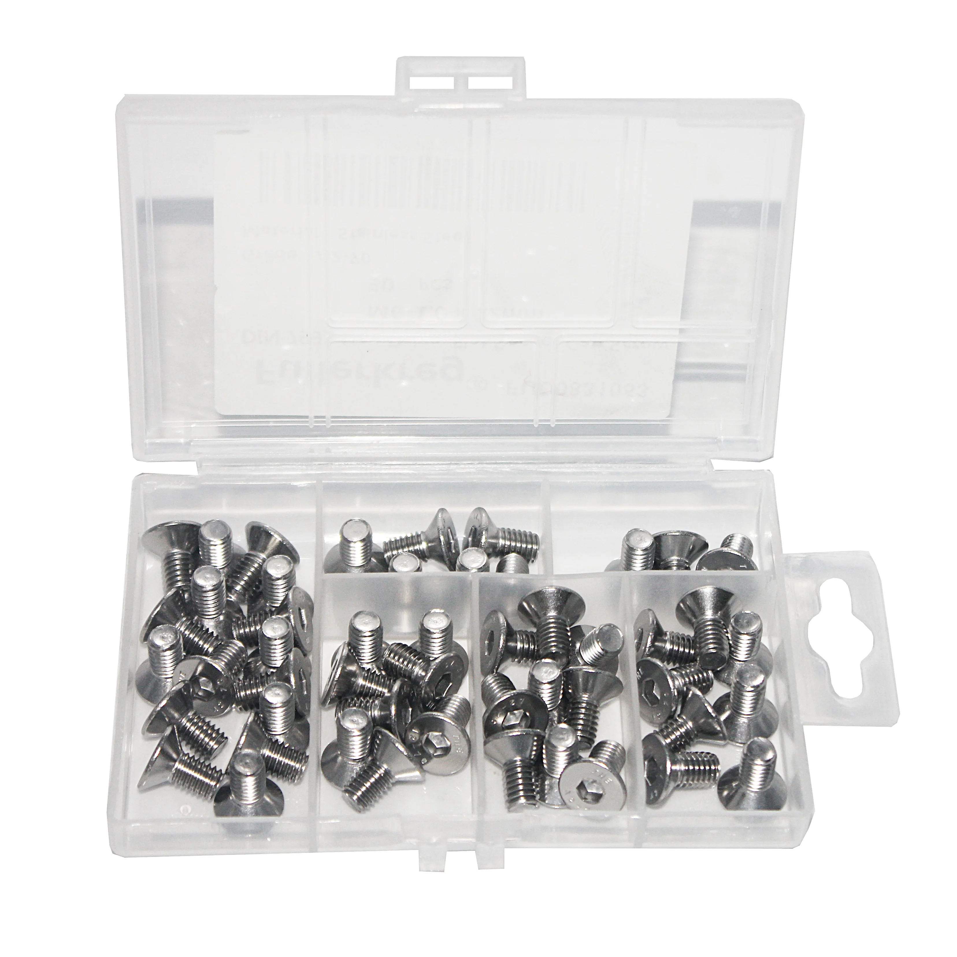 M5 шестигранный привод из нержавеющей стали плоский (затонувшая головка) винт x 0 8