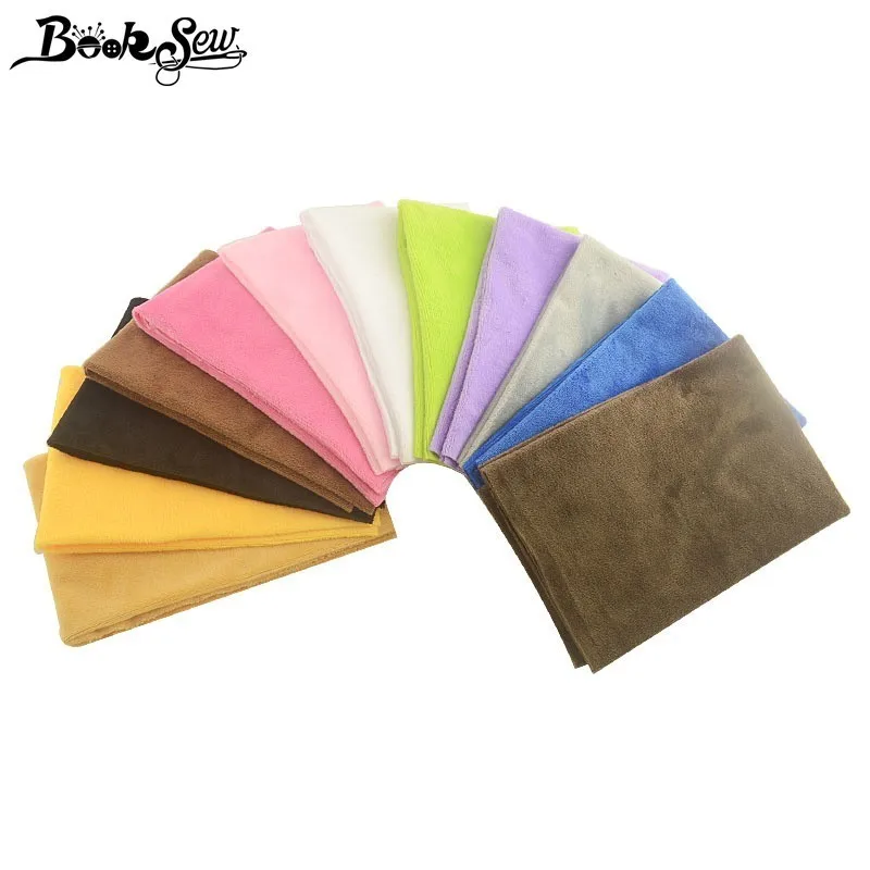 Booksew однотонная плюшевая ткань Velboa Telas 40x5 0 см/шт. фланелевая одежда Tecidos De пэчворк