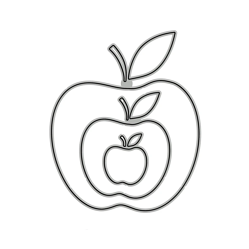 Многослойная рамка Nested Apple новые металлические пресс формы для скрапбукинга