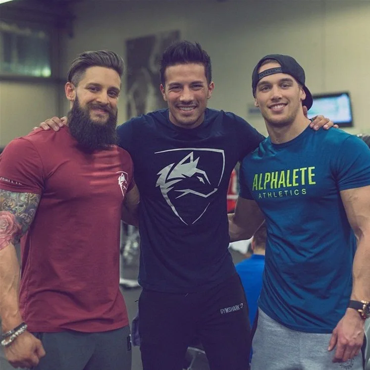 Мужская футболка Готическая рубашка тренировочная для фитнеса уличная мода