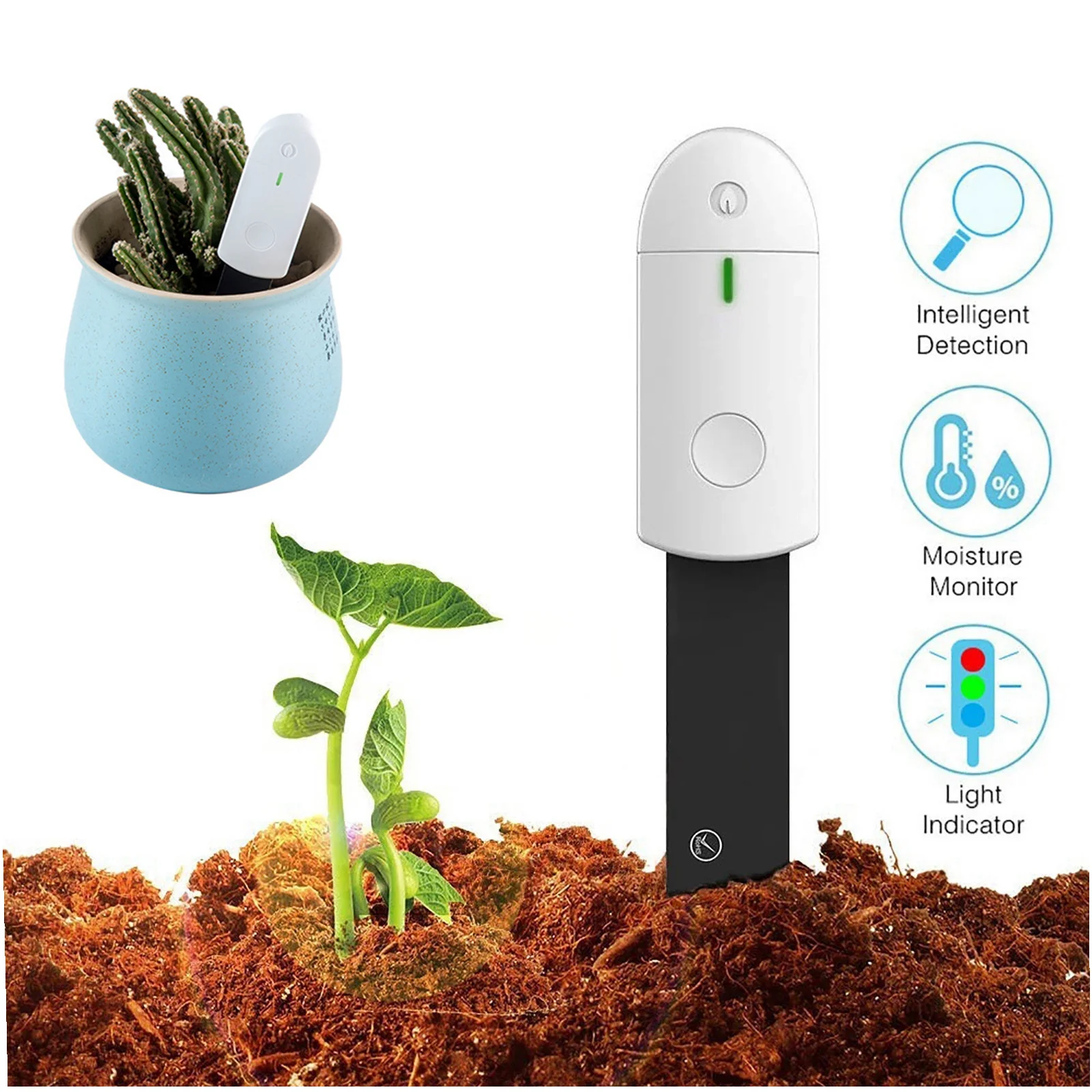 

Soil Moisture Sensor Monitor Plants Moist Testing Tool Soil Hygrometer Humidity Meter Plant Detector Garden Care Planting