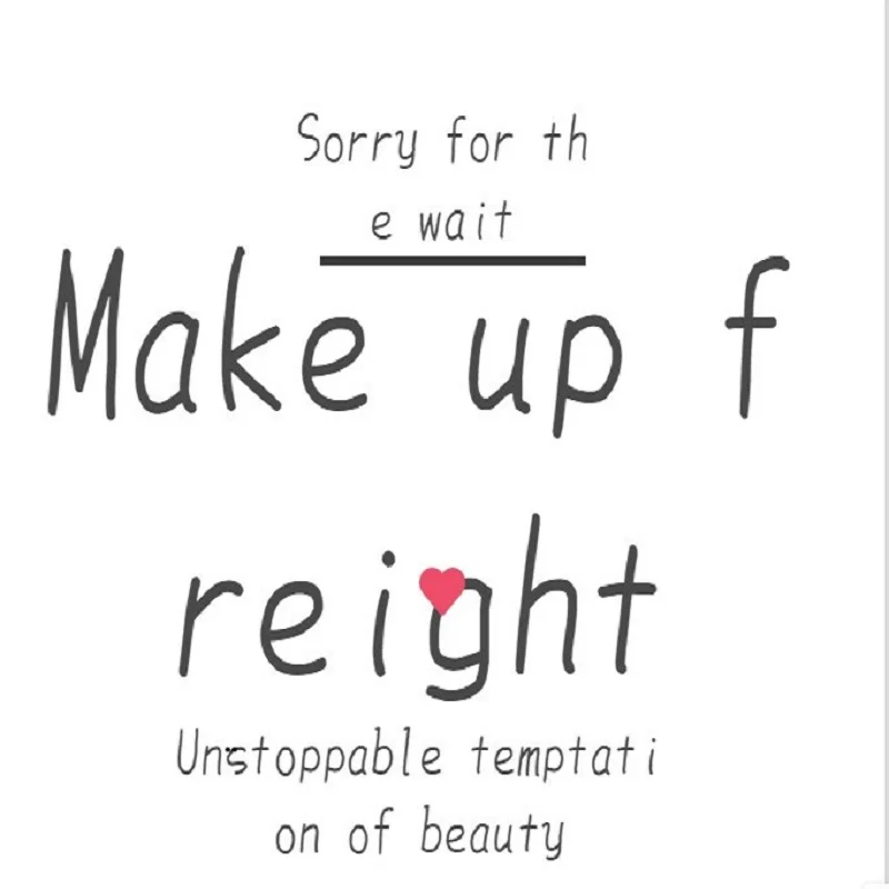 

Make up freight