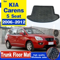 cargo boot liner tray for kia carens 5 seat 2006 2012 2011 2010 2009 boot cargo liner tray rear trunk floor mat carpet mud pad