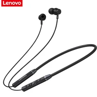 lenovo qe03 v5 0 wireless neckband bluetooth earphones sports stereo earbuds magnetic in ear earphones headset for all phones