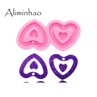 Суперглянцевая форма DY0644 из смолы, силиконовые формы для поделок из эпоксидной смолы в форме сердца, сережек, глины для полимерной глины, изготовление ожерелья своими руками, ювелирных изделий