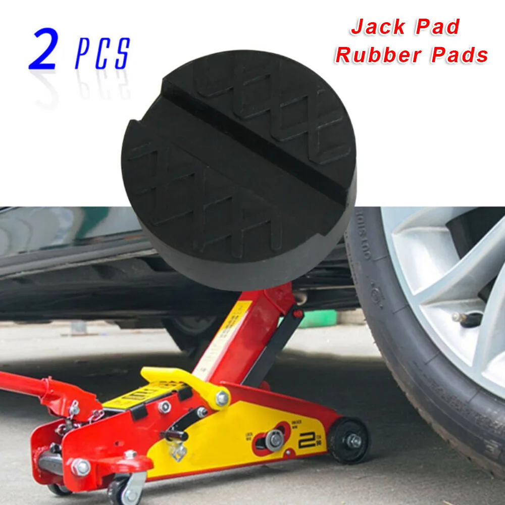 

Lift Jack Rubber Pads Slotted Stands Supplies Universal 2pcs Equipment