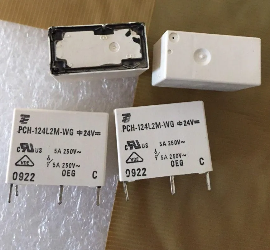

IN STOCK relay PCH-124L2M-WG 24V PCH-124L2M-WG-24V PCH-124L2M-WG-24VDC 24V 24VDC DC24V 5A 250VAC 4PIN