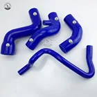 Силиконовый шланг турбонаддува для интеркулера AUDI A4, VW Passat B5, B5.5, 1,8 T 94-05 (4 шт.), красныйсинийчерный