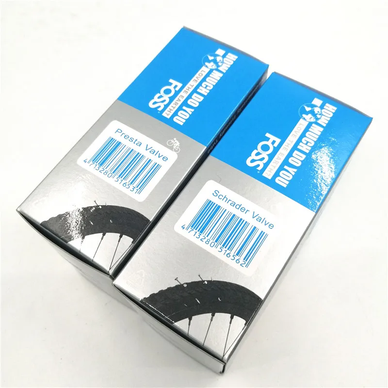 Foss 27,5 дюймов MTB горный велосипед внутренняя труба 650b 27,5*1,95-2,5 Шрейдер Preata клапан AV/FV Труба патч велосипедные шины часть