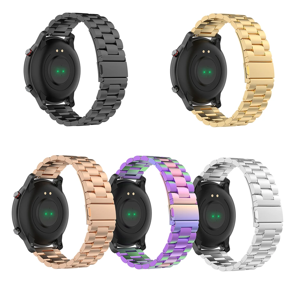 

Ремешок из нержавеющей стали для Galaxy Watch 3/POLAR Grit X/Ticwatch PRO/Huawei GT 2e, 22 мм