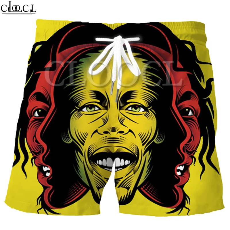 Шорты CLOOCL Singer Reggae Creator Bob Marley мужские эластичные модные повседневные уличные