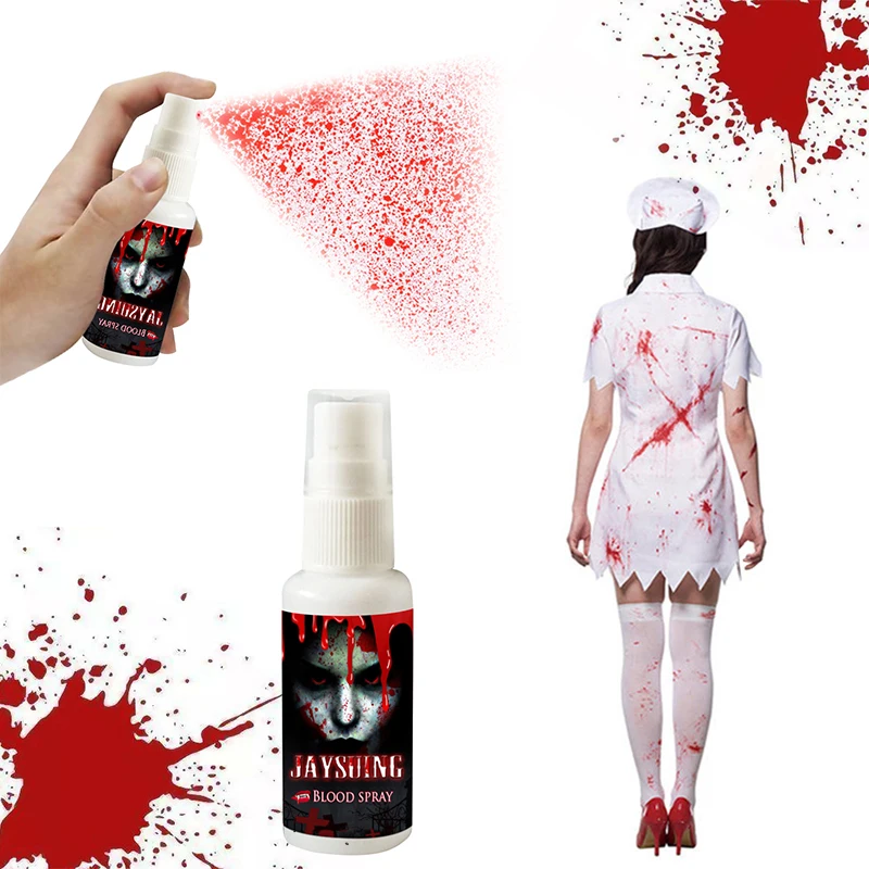 Жуткая Реалистичная Настоящая Кровь спрей уход за кожей лица Краски состав