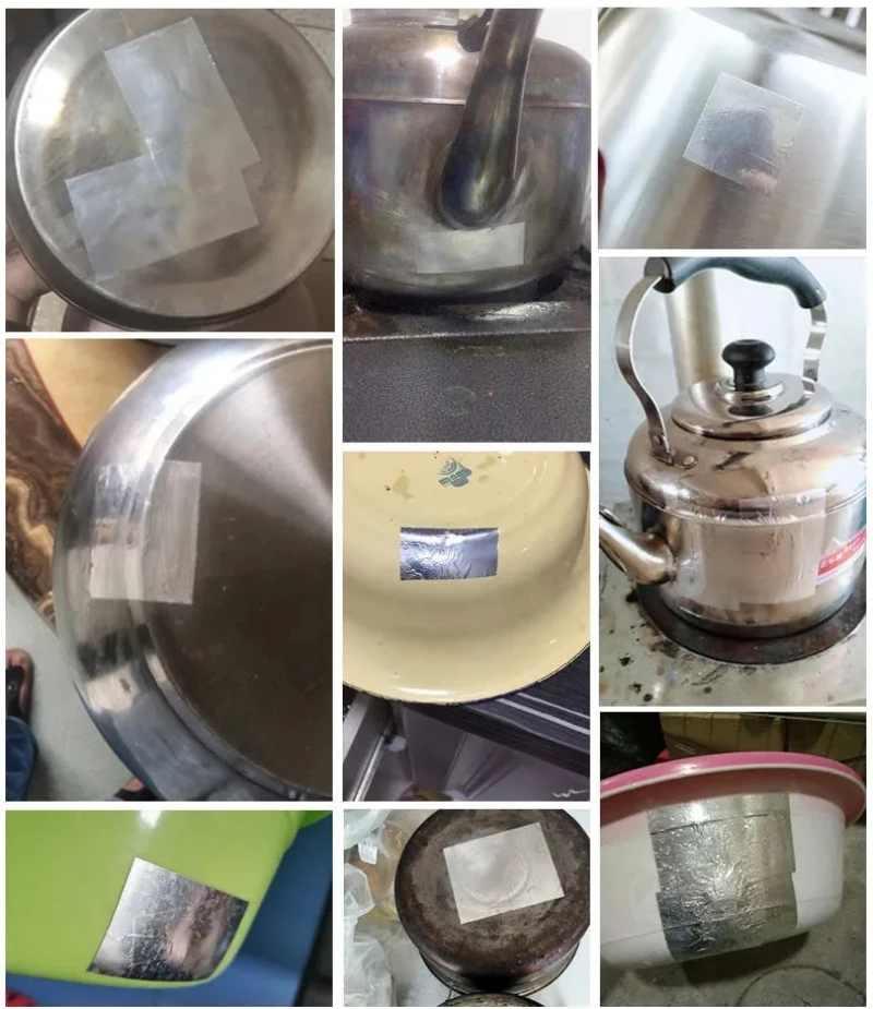 

Pot Hole Repair Bucket Saucepan Crack Repair Sticker Steel Waterproof Fire High Temperature Resistant Aluminium Adhesive Tape