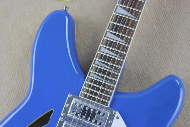 Электрическая гитара ricken 360 небесно голубой 325 с R образной задней частью синий rick