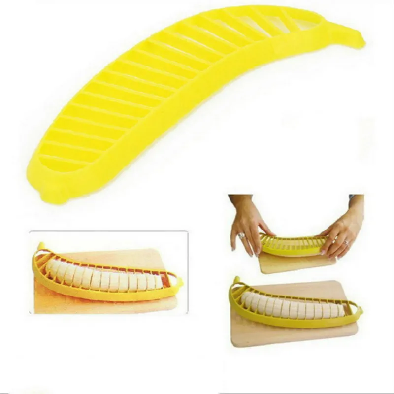 2 шт. нож для бананов слайсер фруктов овощей резак кухонная Салатница режущий