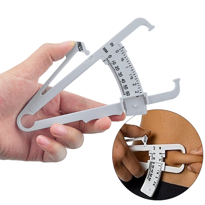

Home Personal Body Fat Loss Tester Calculator Caliper Fitness Clip Fat Measurement Tool Slim Chart Skinfold Test Health Tool