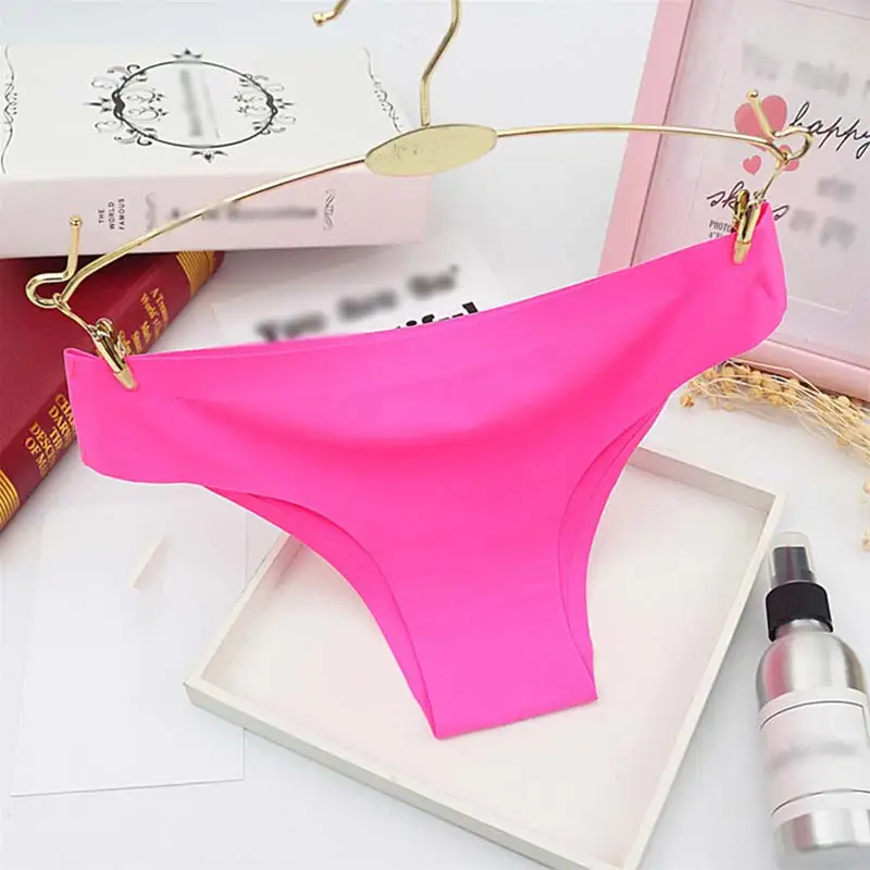 1 шт. хипстерские ледяные шелковые трусики сексуальные женские бесшовные