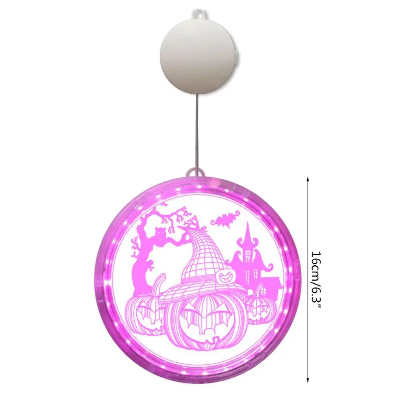 

Halloween Decoration 3D Skull Pumpkin Lamp Hanging Acrylic LED Night Light Home