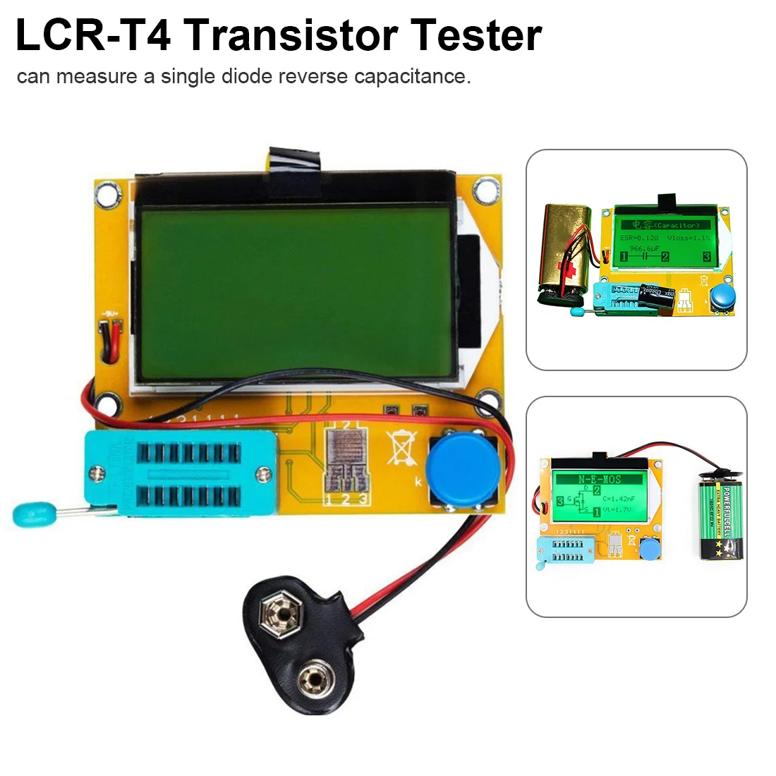 ESR измеритель тестер транзисторов Цифровой LCR Mega328 V2.68 ESR-T4 диодный Триод Емкость