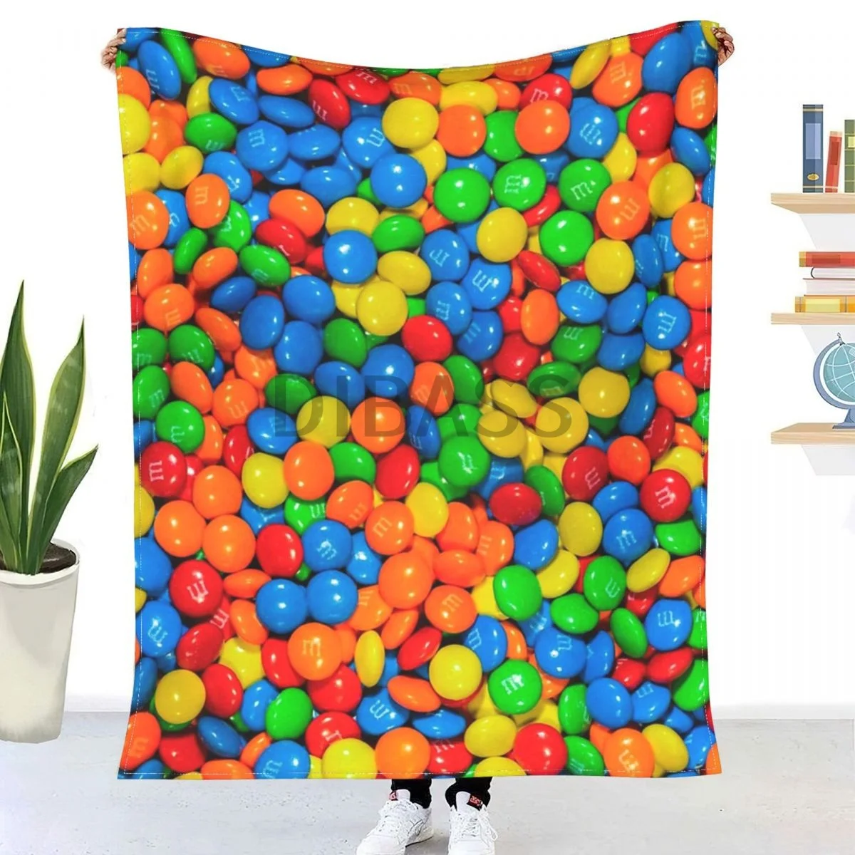 

Фланелевое Одеяло с 3D принтом M & m