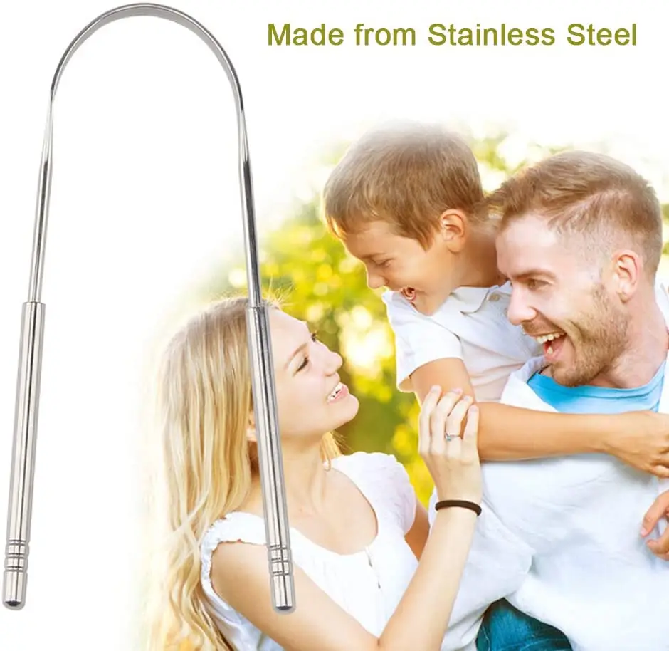 2 шт. скребок для языка из нержавеющей стали рта медицинский очиститель свежее