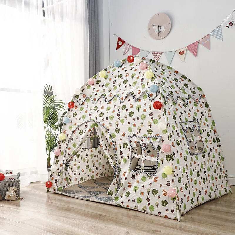 Детская тканевая палатка akitoo игровой Замок принцессы принца домик Юрта складная