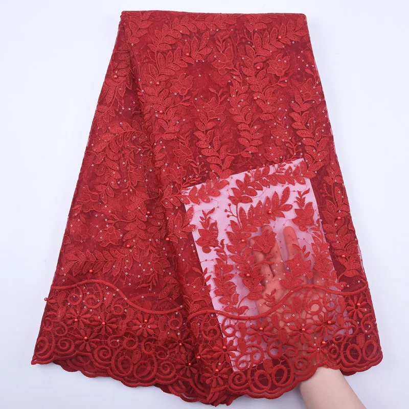 Кружевная ткань из органзы ручной работы в африканском стиле с блестками вышивка