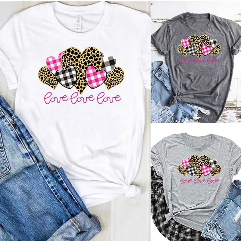 Женские леопардовые зимние сапоги в клетку с принтом сердце Любовь мягкая летняя