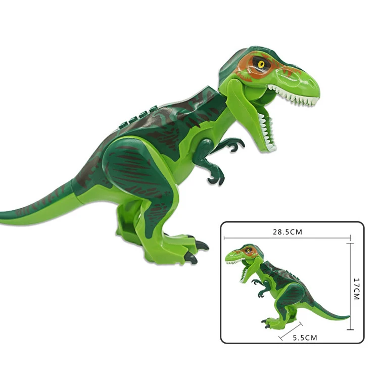 Green Big Size 10925 Юрский припаркованный синий вертолет погоня Кирпичи совместимы с юрские миры Модель Строительный блок DIY игрушки - Цвет: Green Big Size