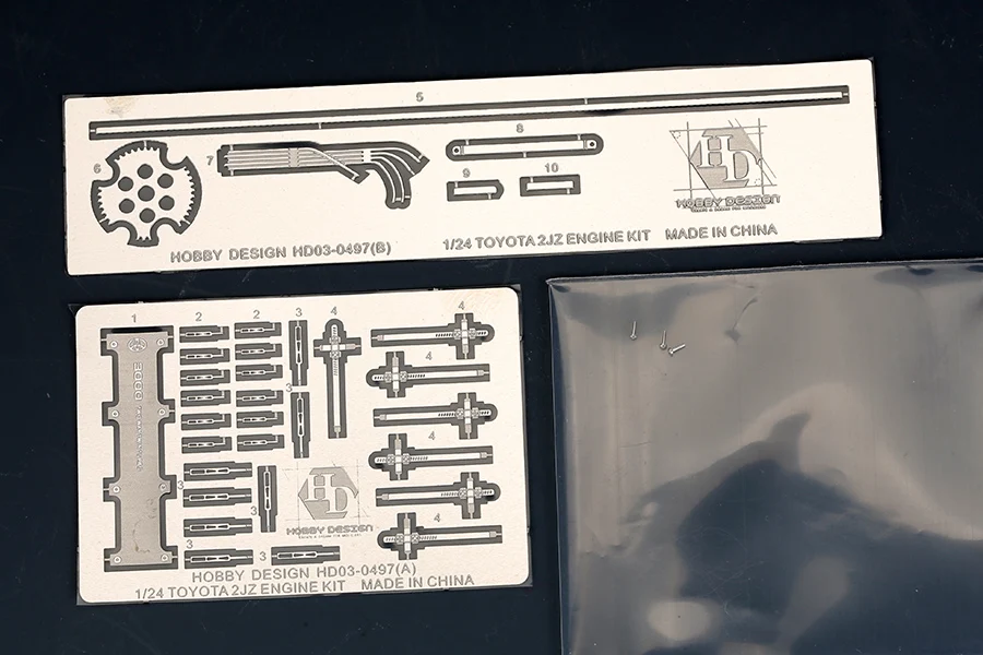 Hobby Design 1/24 Toyot 2JZ комплект двигателя (смола + полиэтилен) HD03-0497 модель автомобиля