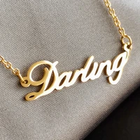 customized name necklace personalized letter with name custom name necklaces pendants jewelry nameplate necklace women gifts