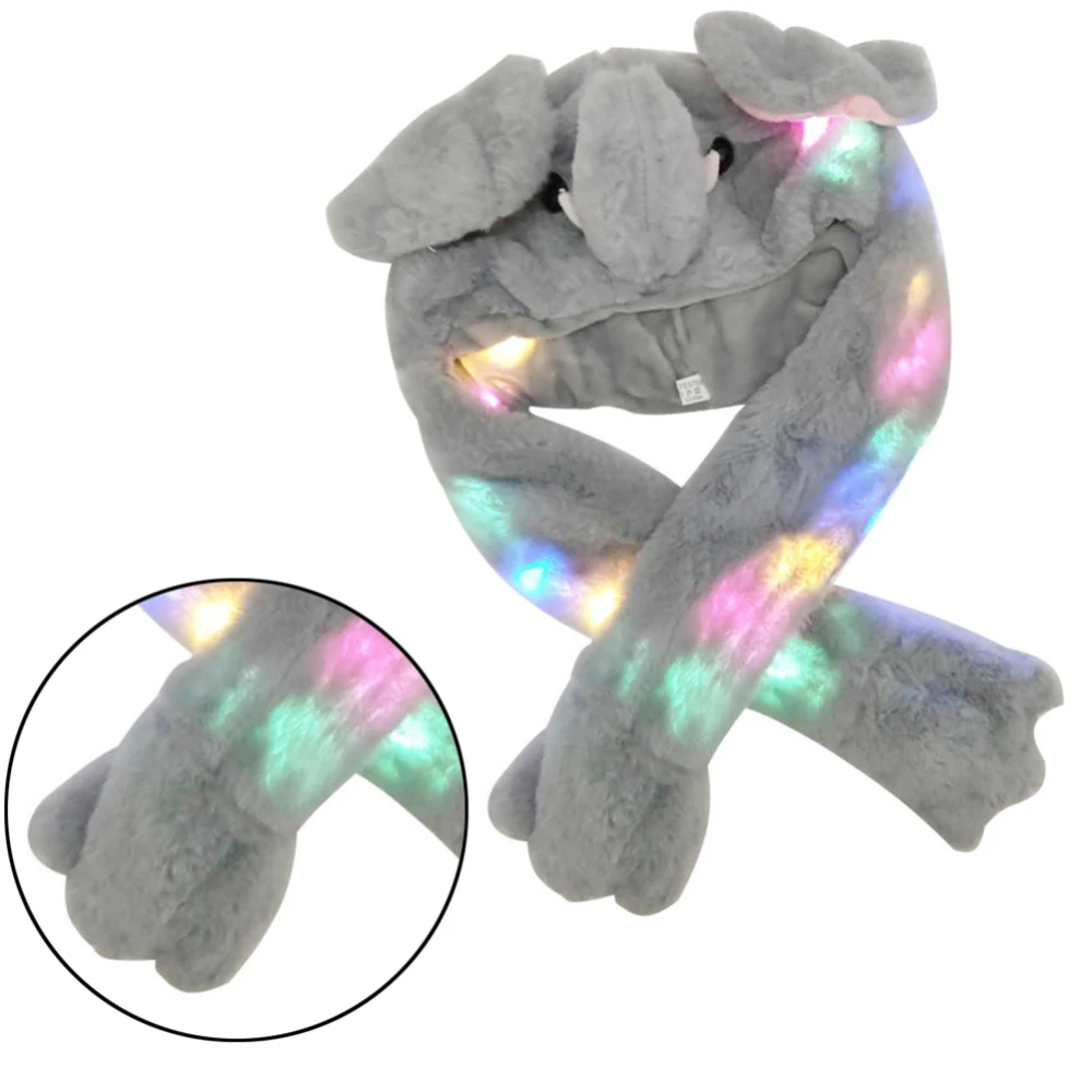 Новый милый коралловый флис Хэллоуин Рождество Пасхальный слон свет тела плюш