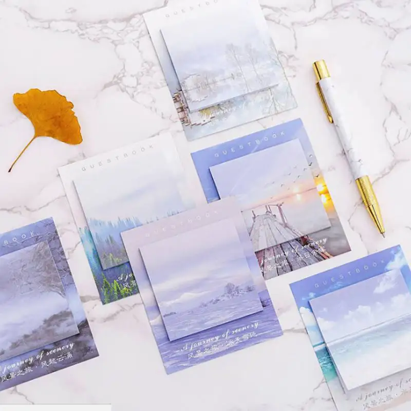 30 шт. самоклеящиеся блокноты из серии альбомов настольные для записей бумажная