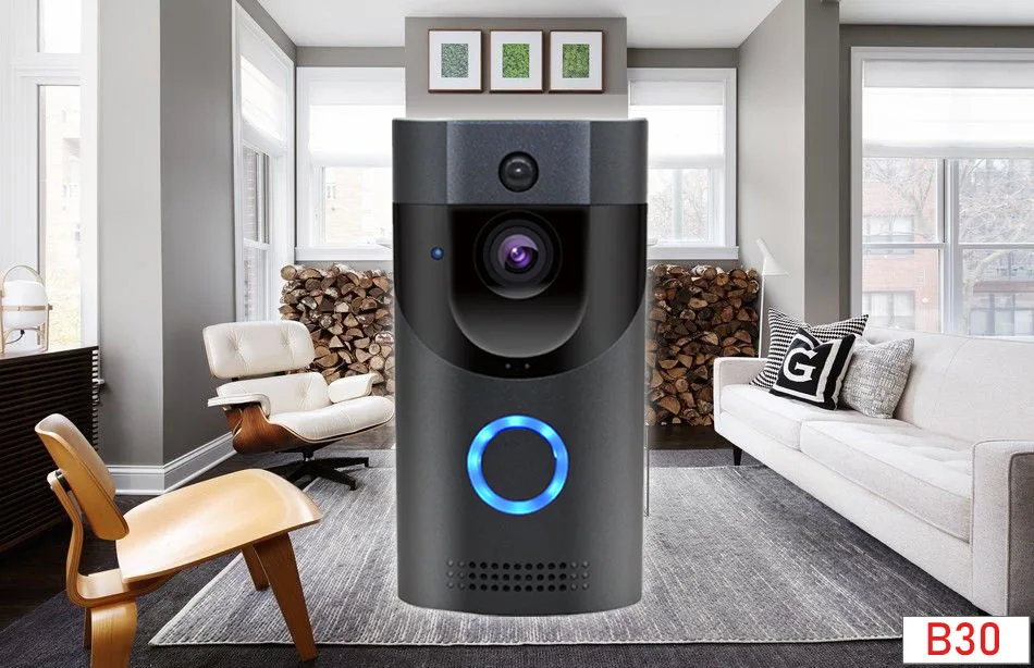 

Anytek B30 WIFI Doorbell B30 IP65 waterproof Smart video Door chime 720P wireless intercom FIR Alarm IR night vision IP camera