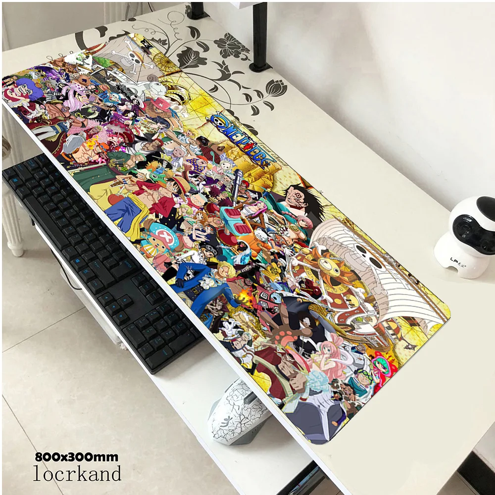 Большой игровой коврик для мыши Roronoa Zoro 800x300 мм Настольный ноутбука самый дешевый