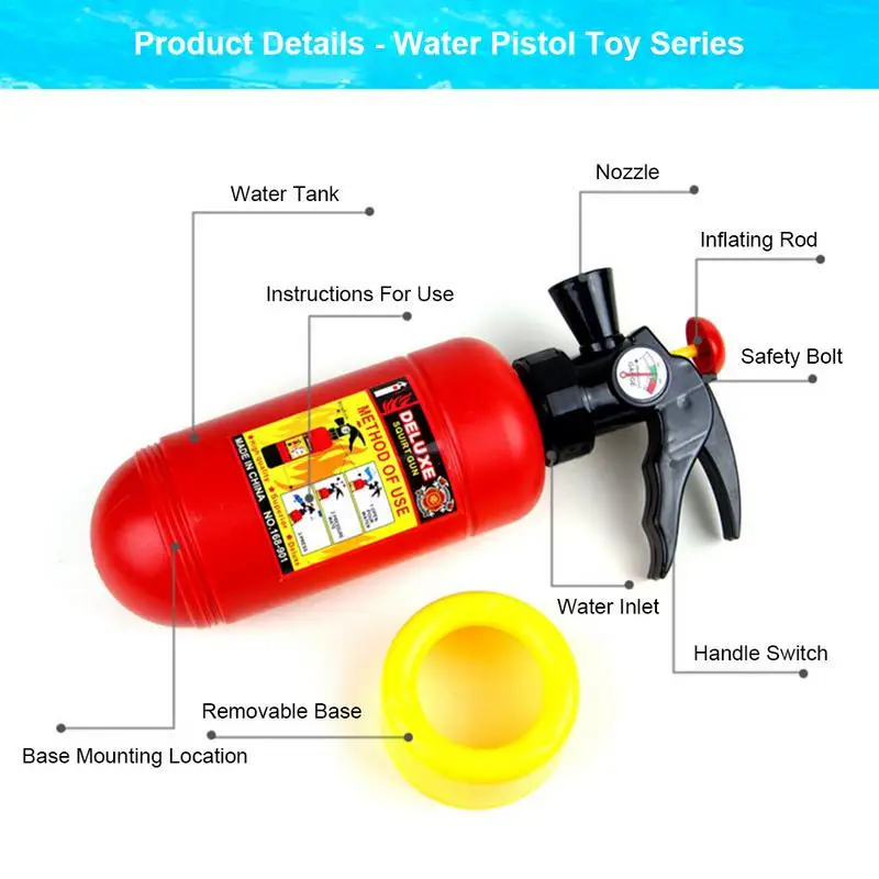 Портативный летний Огнетушитель с имитацией морской защиты водяной пистолет